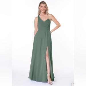 Azazie Destiny Eucalyptus Bridesmaid Dress